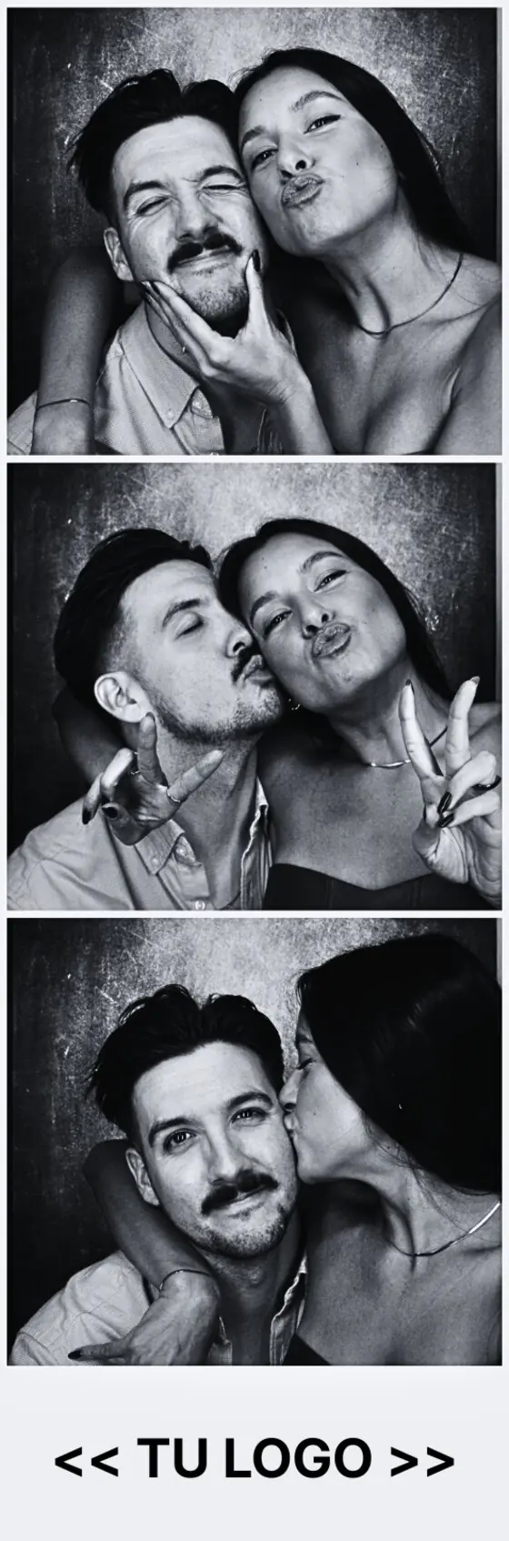 Ejemplo de tira de fotos con el logo del club
